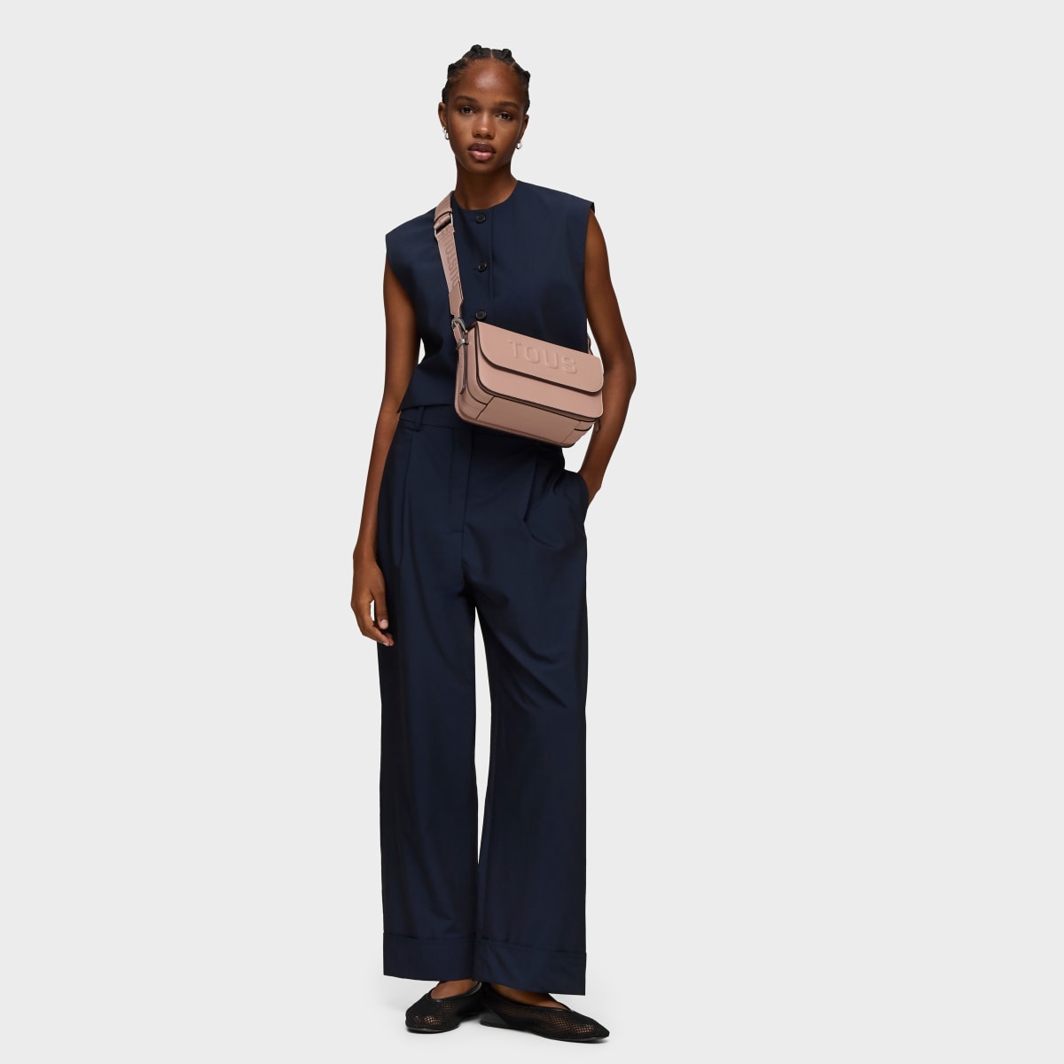 Medium taupe-colored Crossbody bag TOUS Brenda