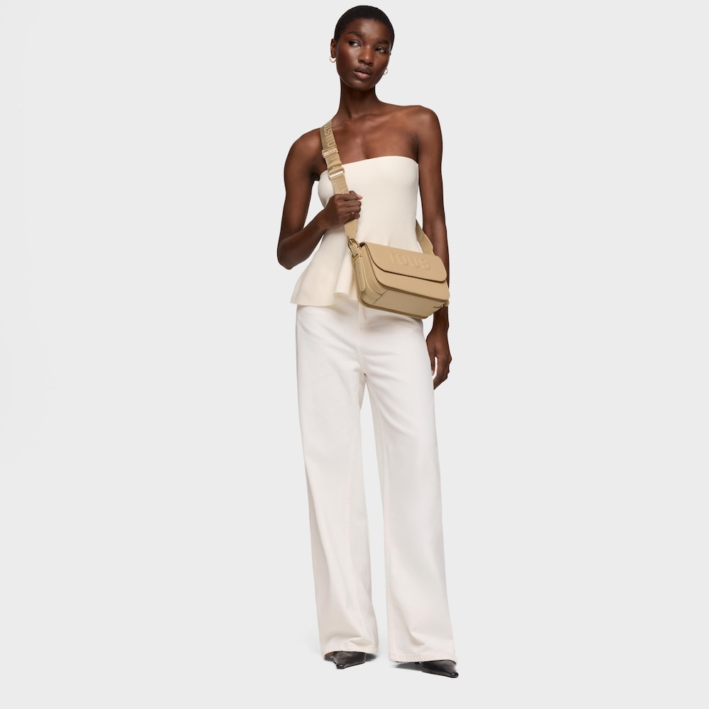 Mala de tiracolo m&eacute;dia areia TOUS Brenda