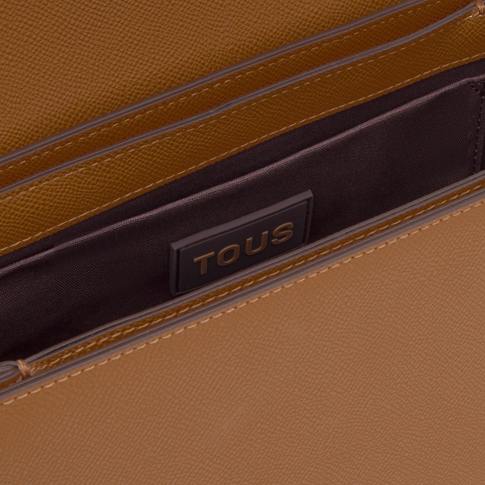 Medium camel-colored Crossbody bag TOUS Brenda image number 2