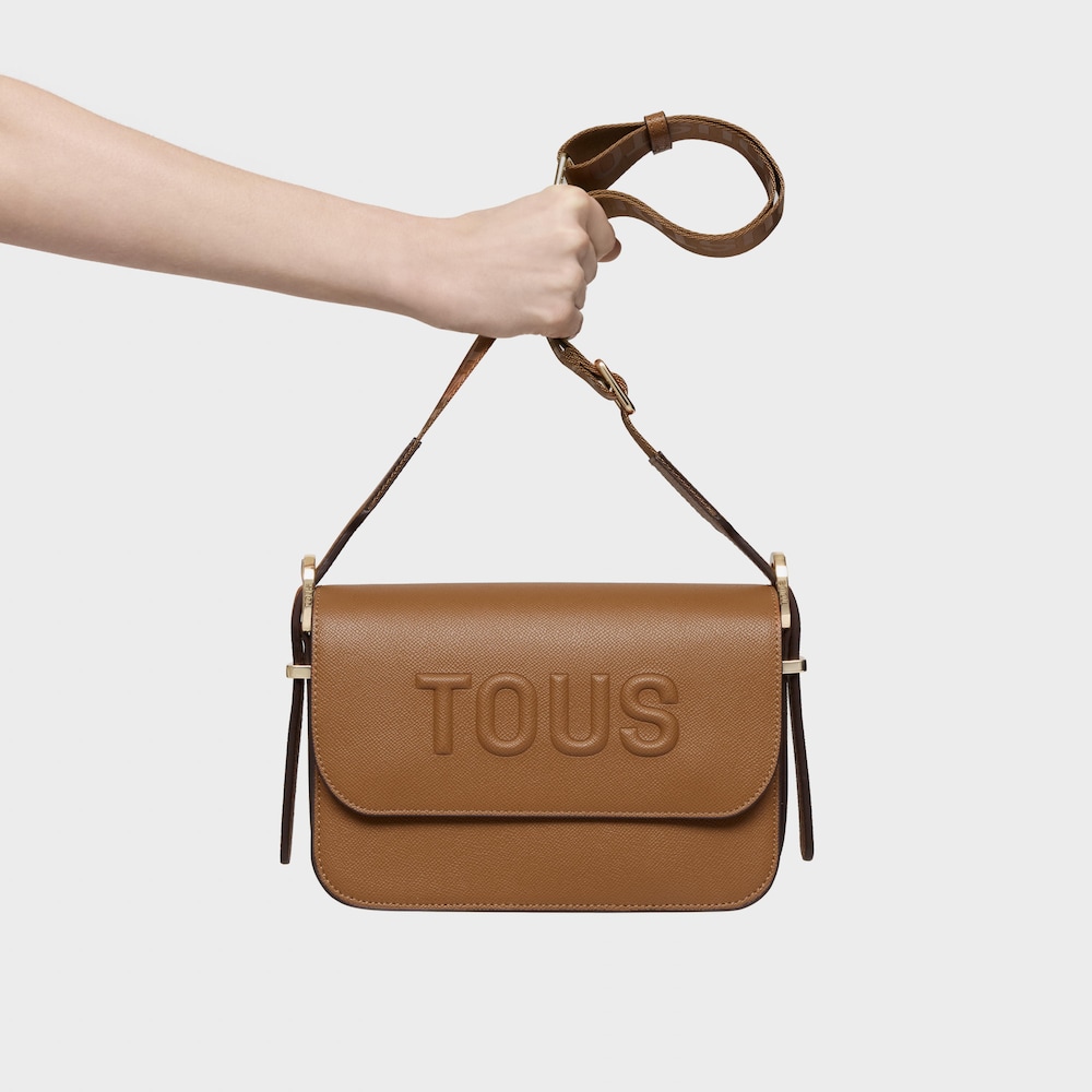 Medium camel-colored Crossbody bag TOUS Brenda image number 3