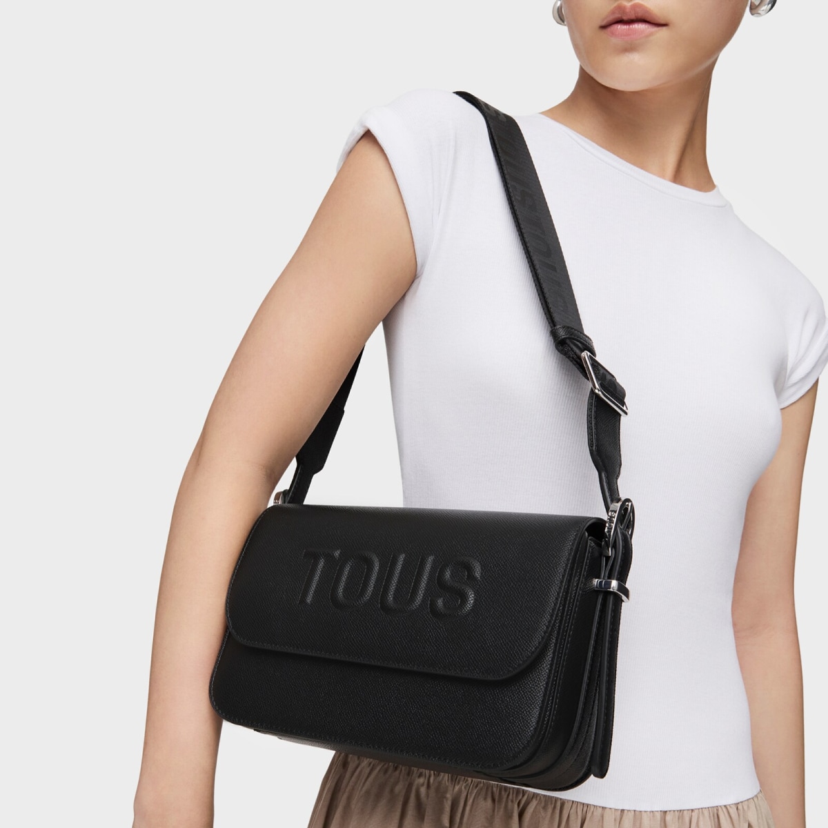 Tous - Bandolera Mediana Negra Tous Brenda - Negro