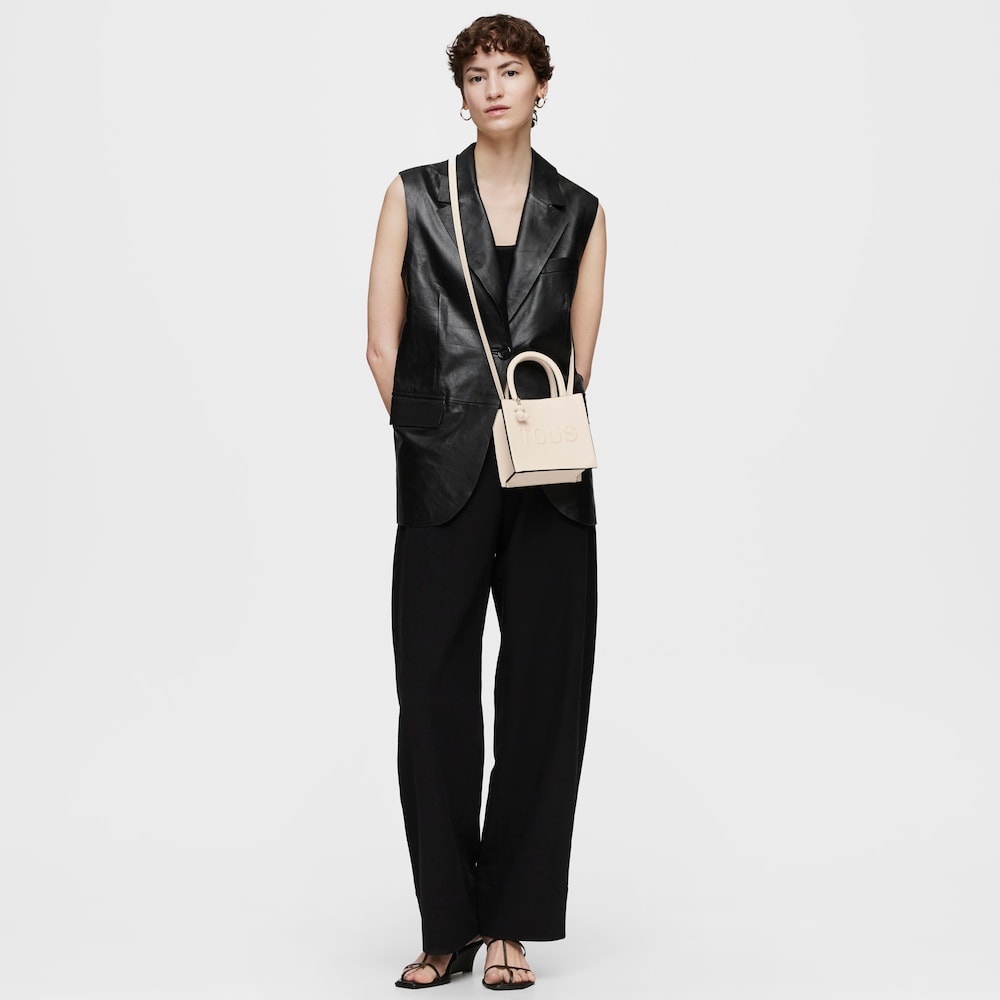 Beige Cube Minibag TOUS Brenda