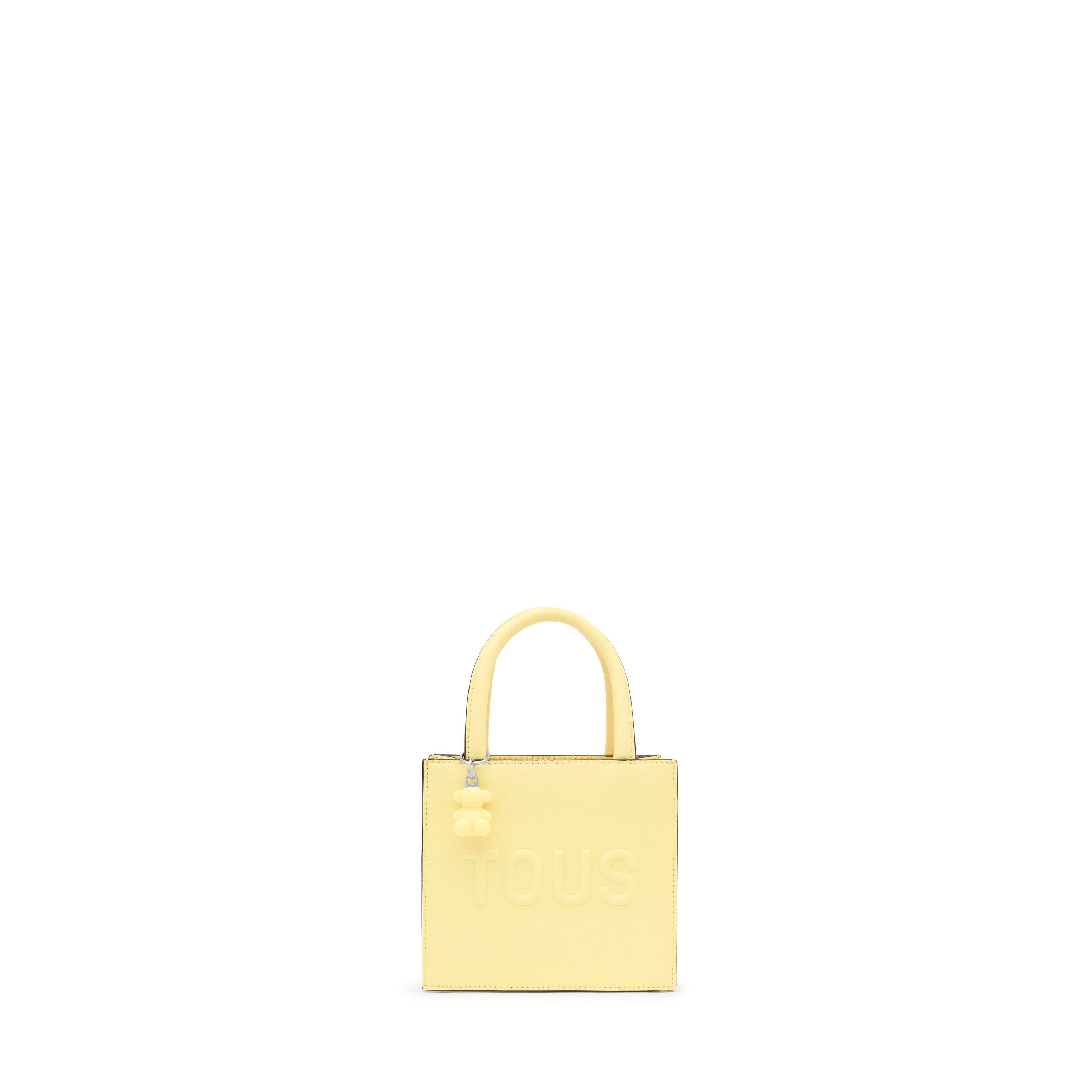 Light yellow Cube Minibag TOUS Brenda