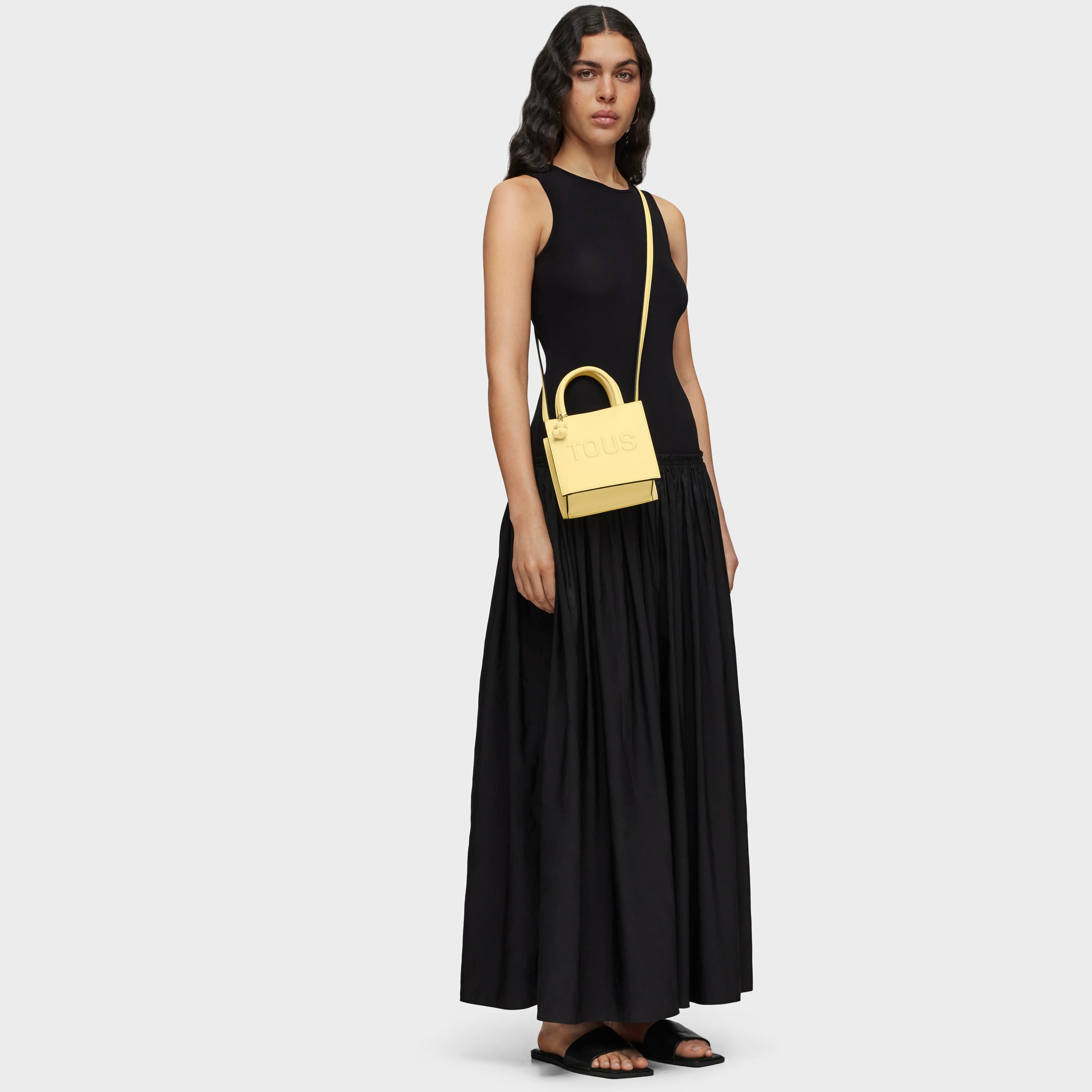 Light yellow Cube Minibag TOUS Brenda