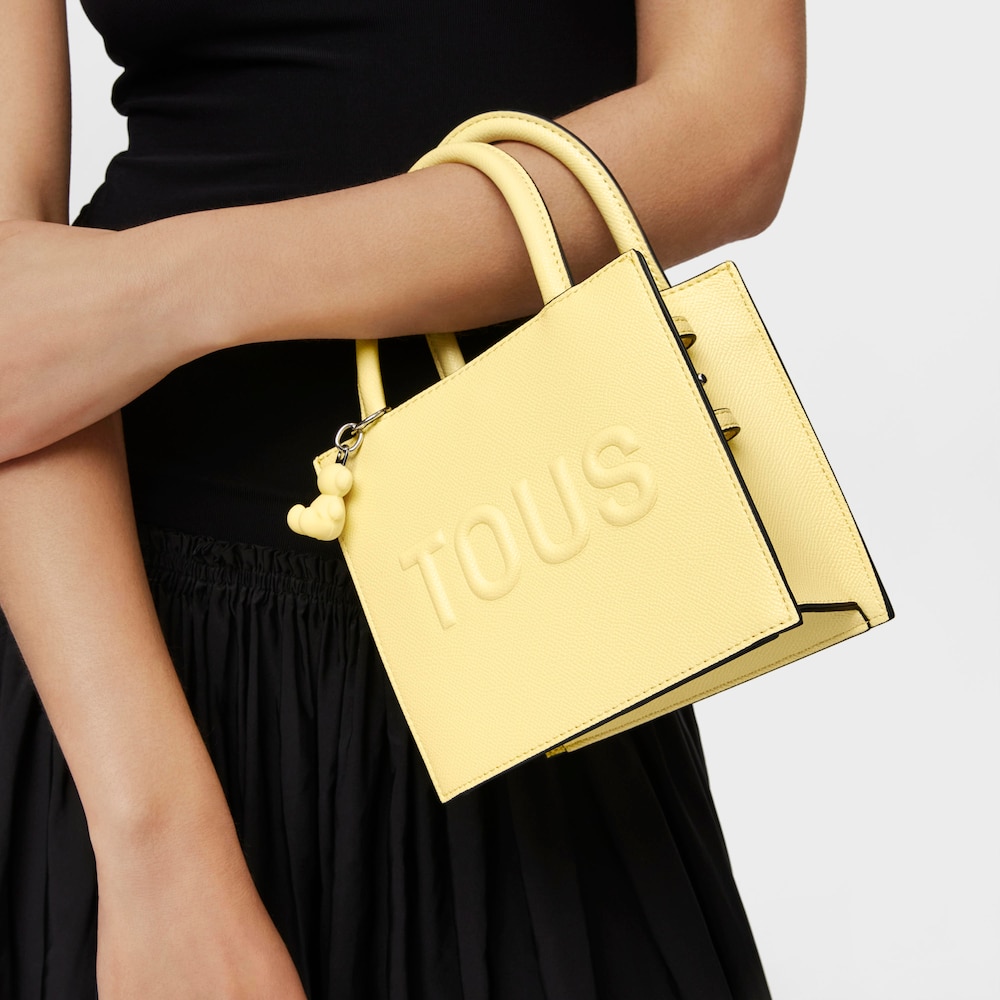 Light yellow Cube Minibag TOUS Brenda