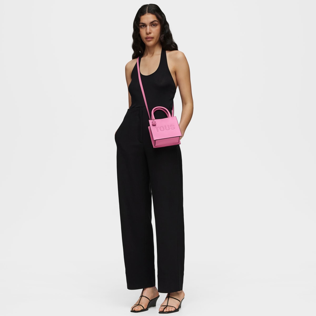 Dark pink Cube Minibag TOUS Brenda