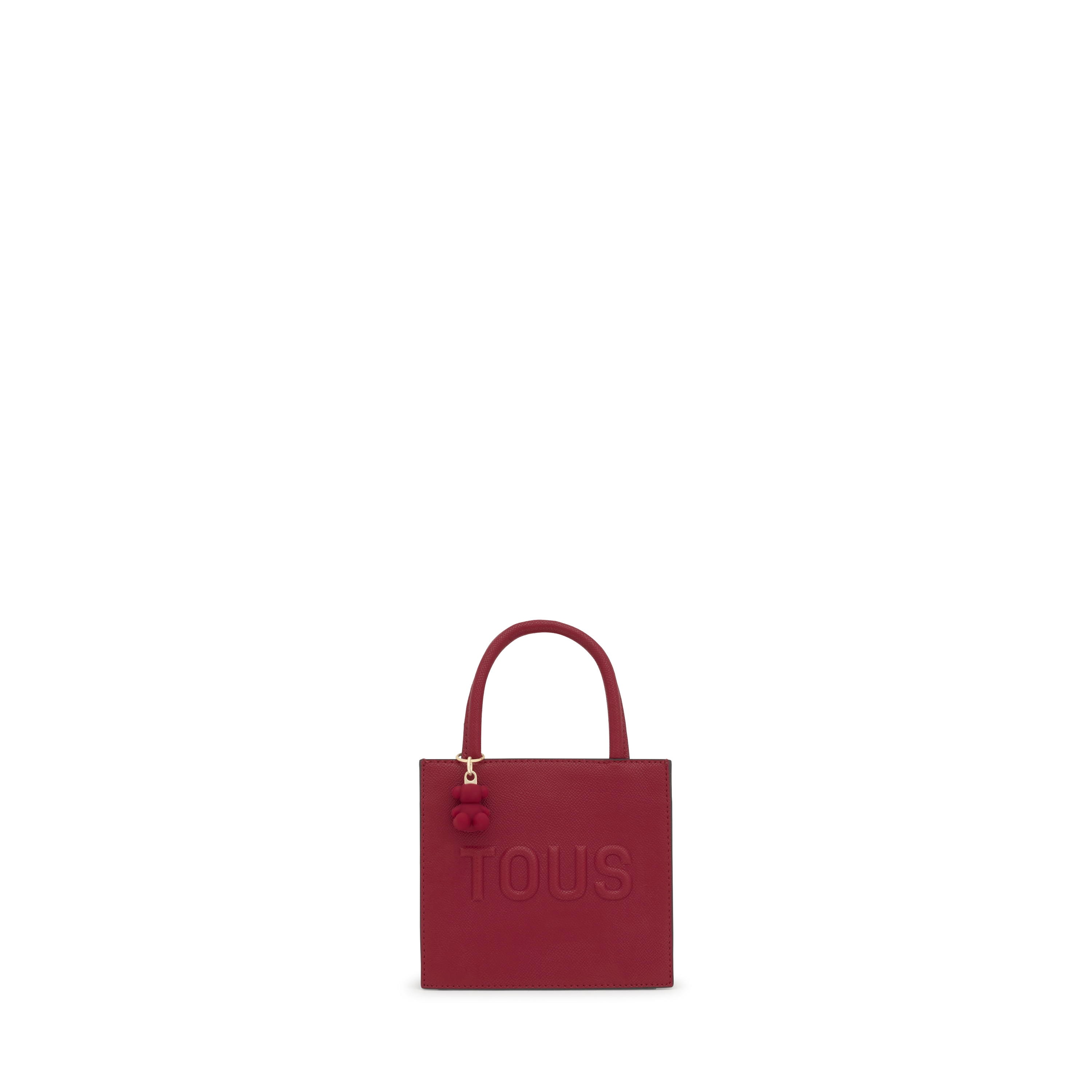 Maroon mini cube Bag TOUS Brenda