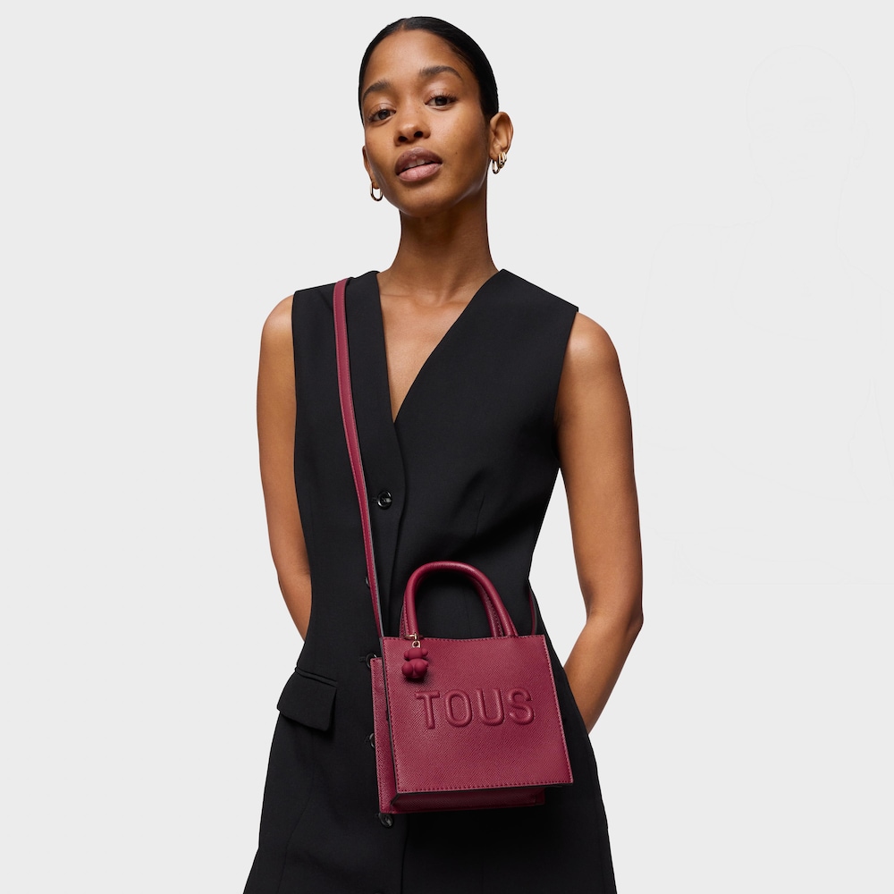 Maroon mini cube Bag TOUS Brenda
