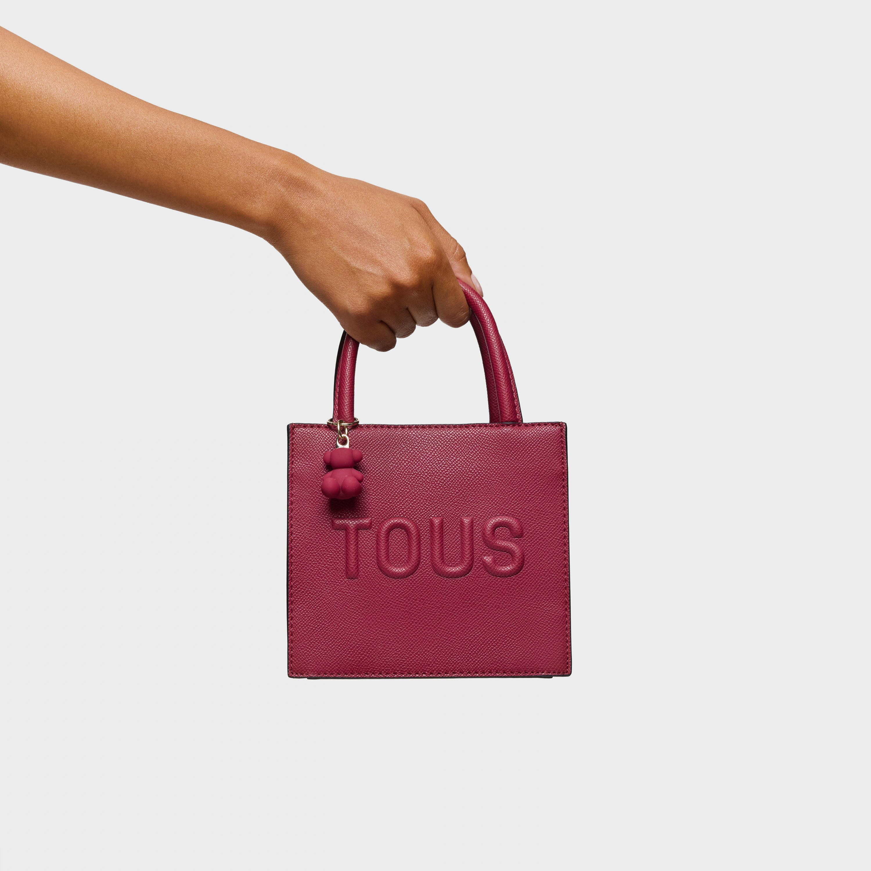 Maroon mini cube Bag TOUS Brenda
