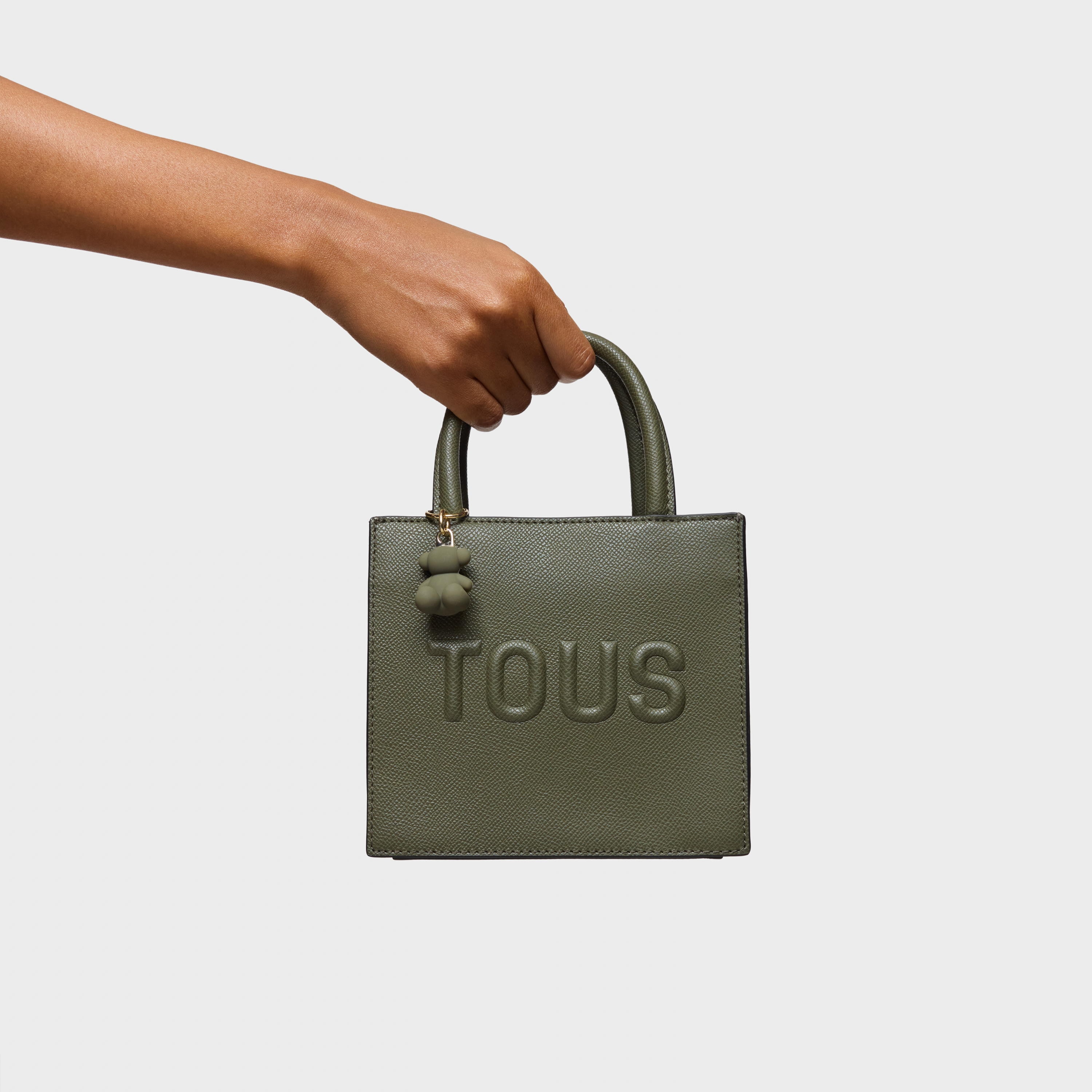 Khaki mini cube Bag TOUS Brenda