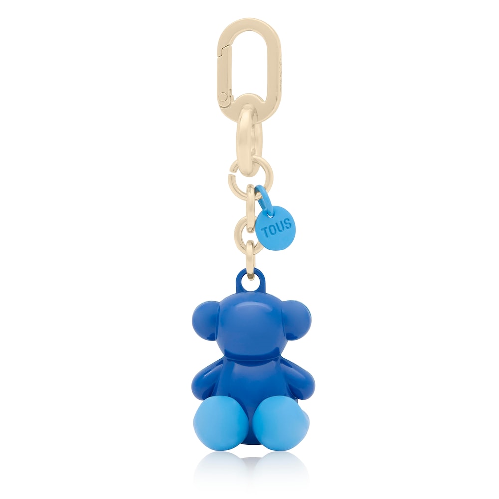 Blue metal Key ring Bold Bear