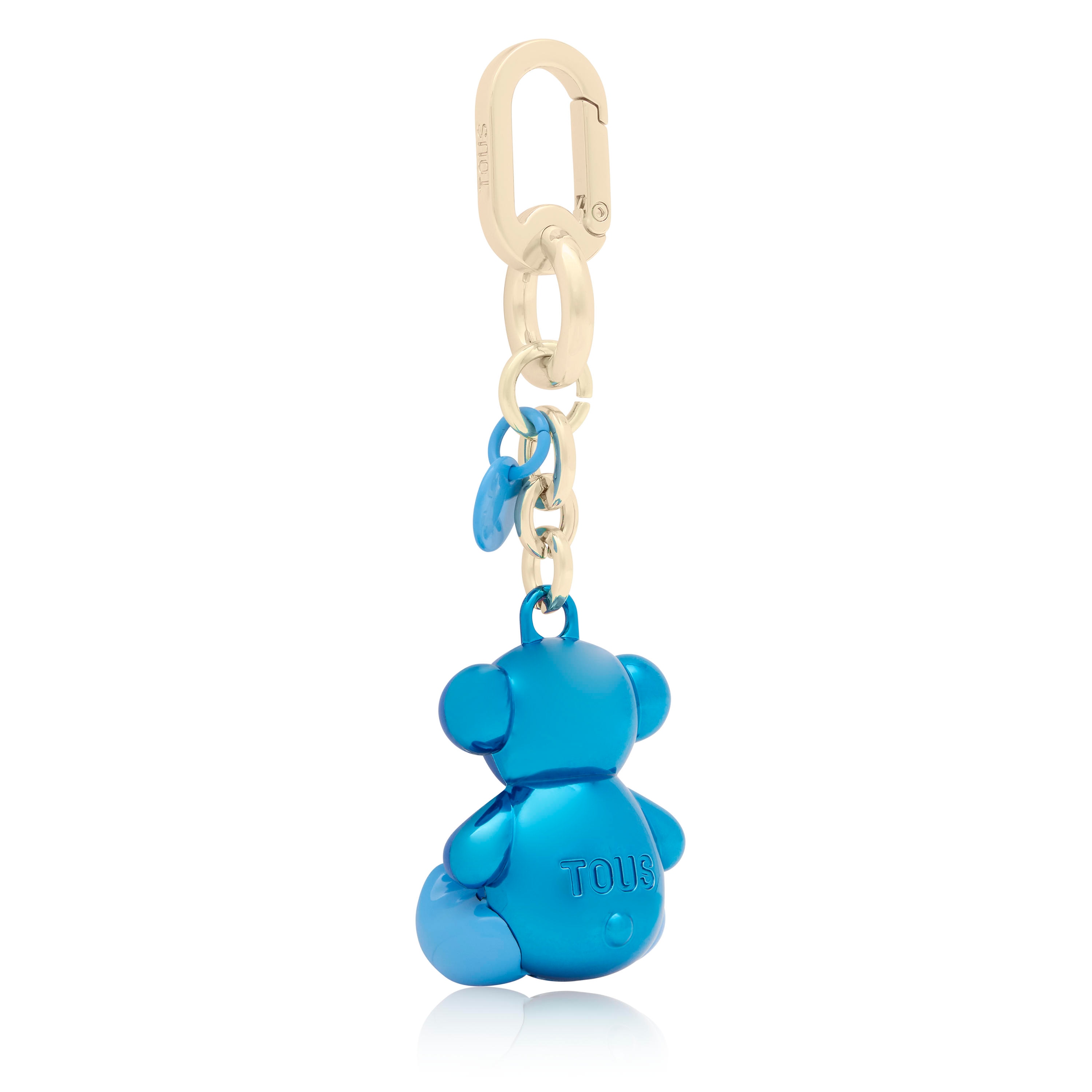 Blue metal Key ring Bold Bear