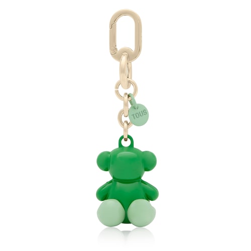 Green metal Key ring Bold Bear