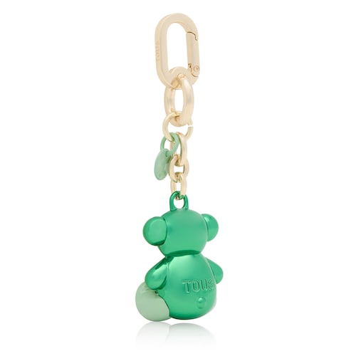 Green metal Key ring Bold Bear