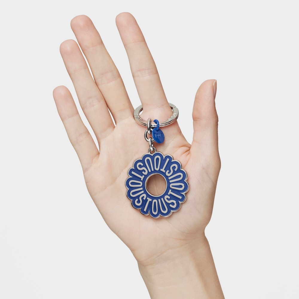Llavero azul TOUS Circle Logo