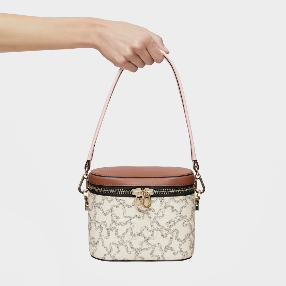 Bolso de mano bandolera beige Kaos Icon