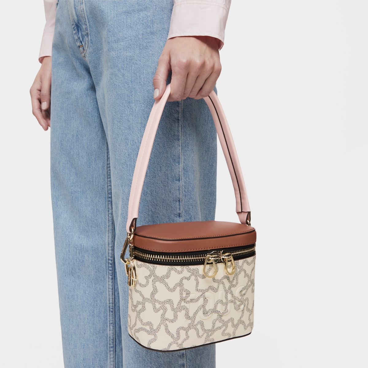 Kaos Icon beige Crossbody Clutch bag