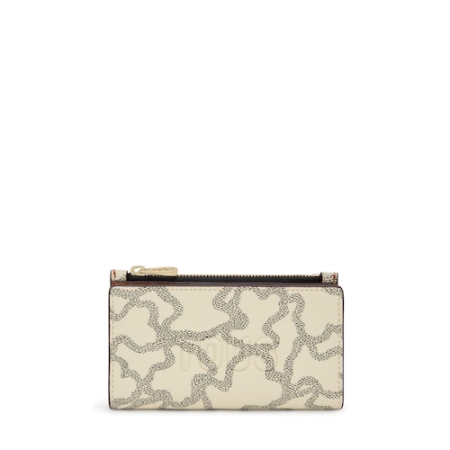 Portafoglio piatto beige Kaos Icon