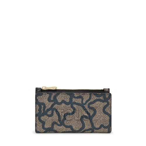 Portafoglio piatto nero Kaos Icon