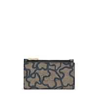 Cartera Flat negra Kaos Icon