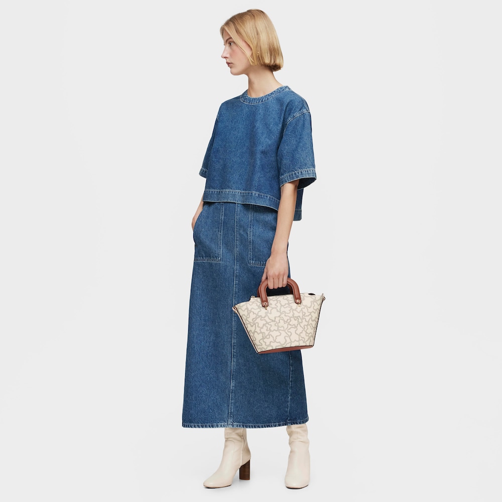 Kaos Icon small beige Tote bag