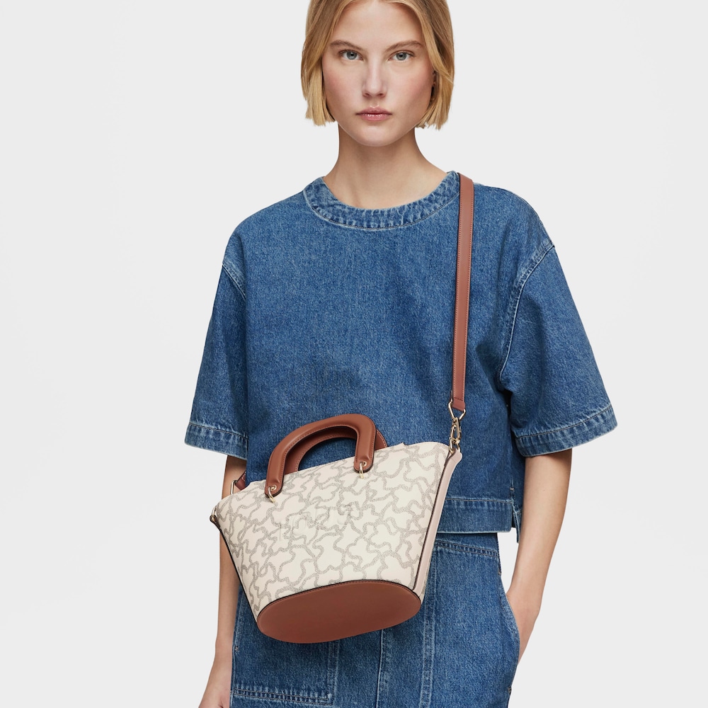 Kaos Icon small beige Tote bag