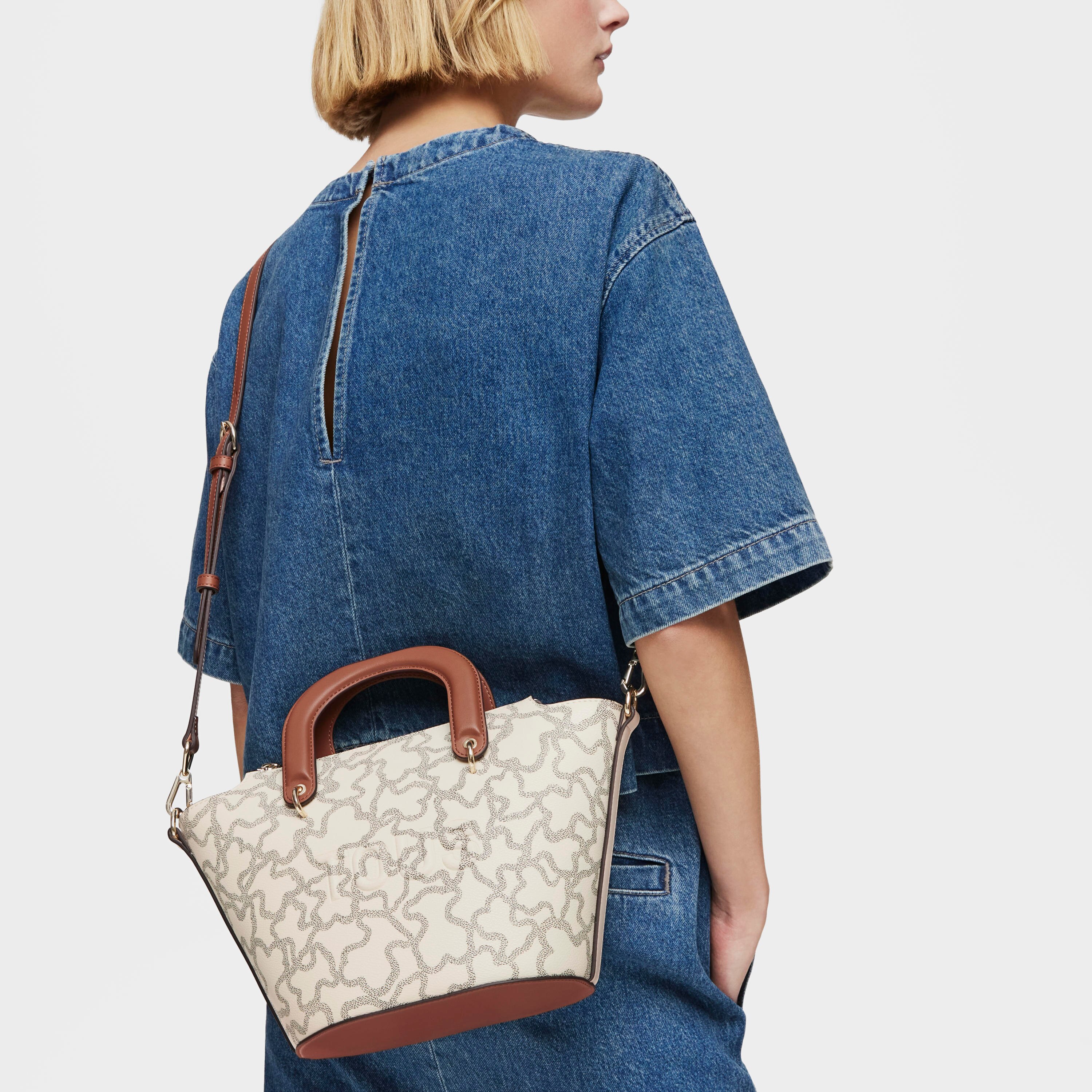 Kaos Icon small beige Tote bag