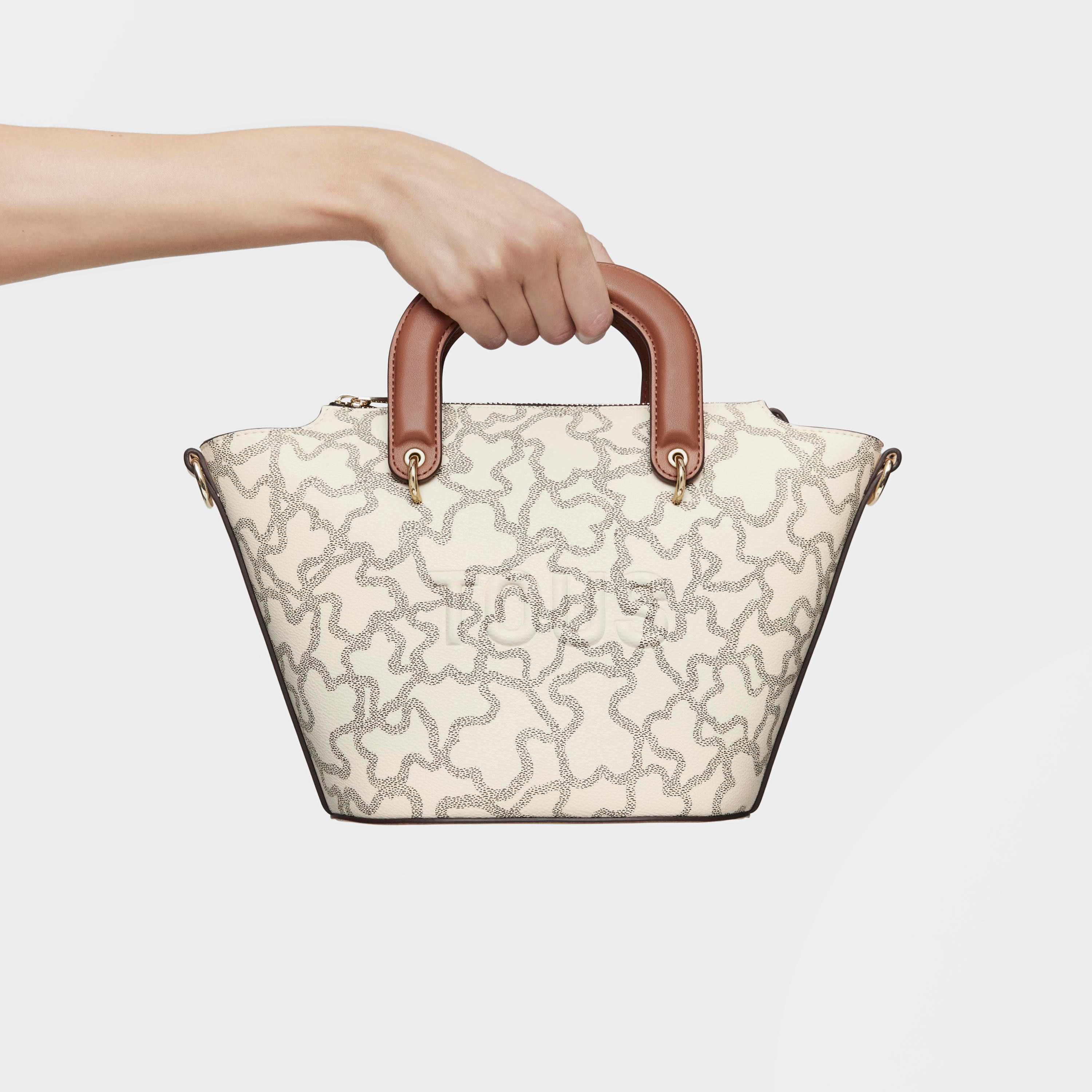 Kaos Icon small beige Tote bag