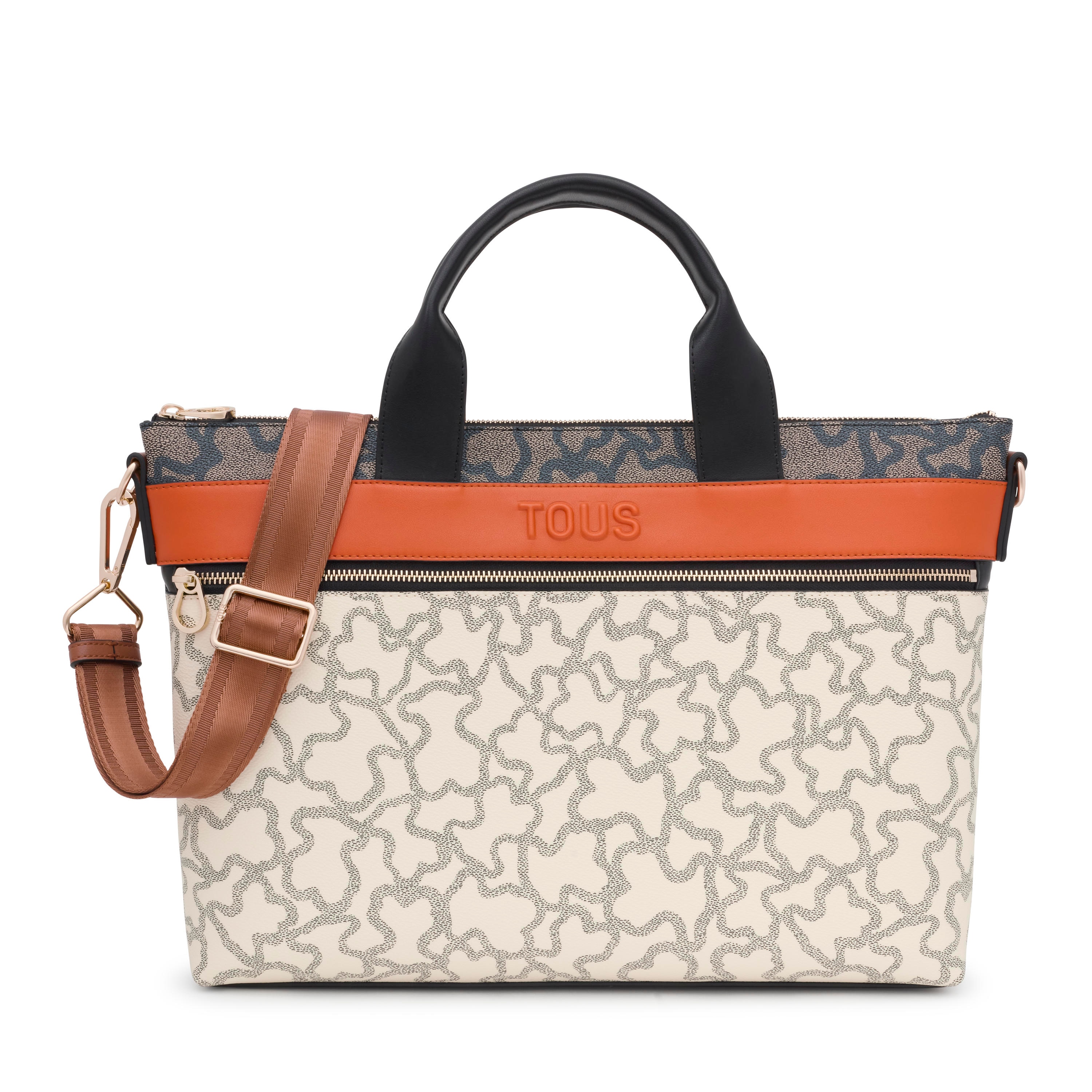 Kaos Icon beige and black Briefcase