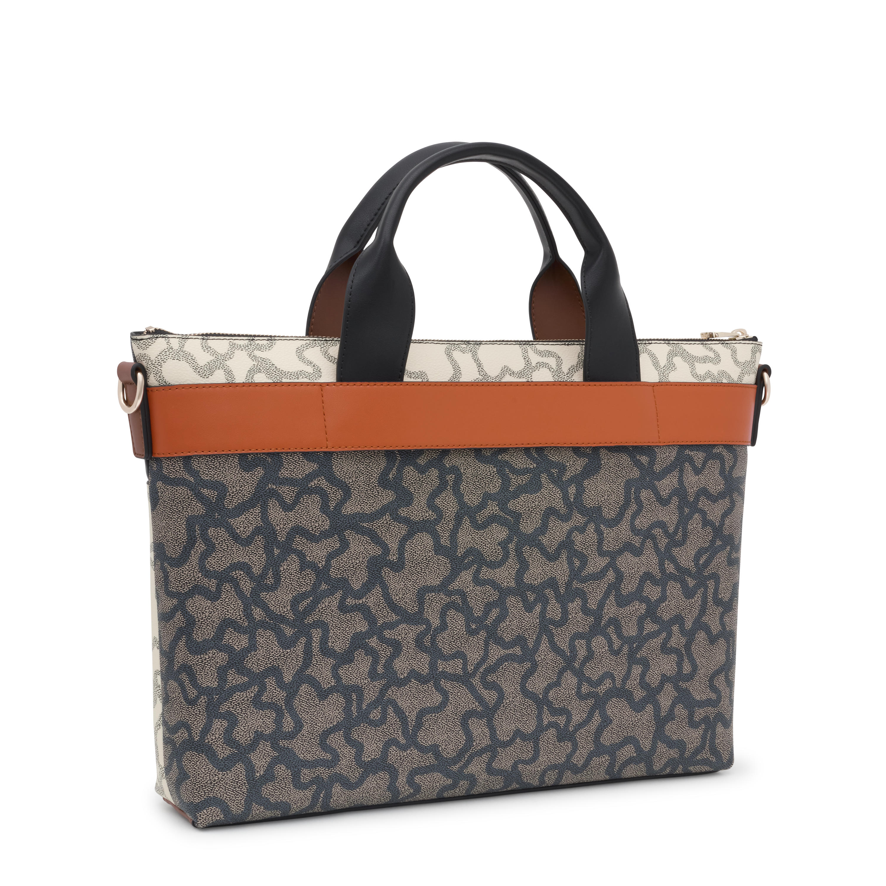 Kaos Icon beige and black Briefcase