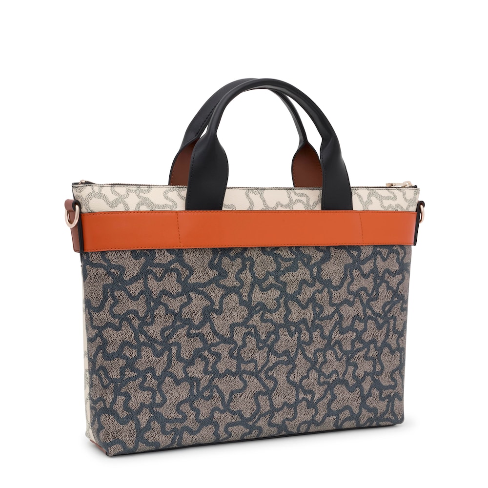 Kaos Icon beige and black Briefcase