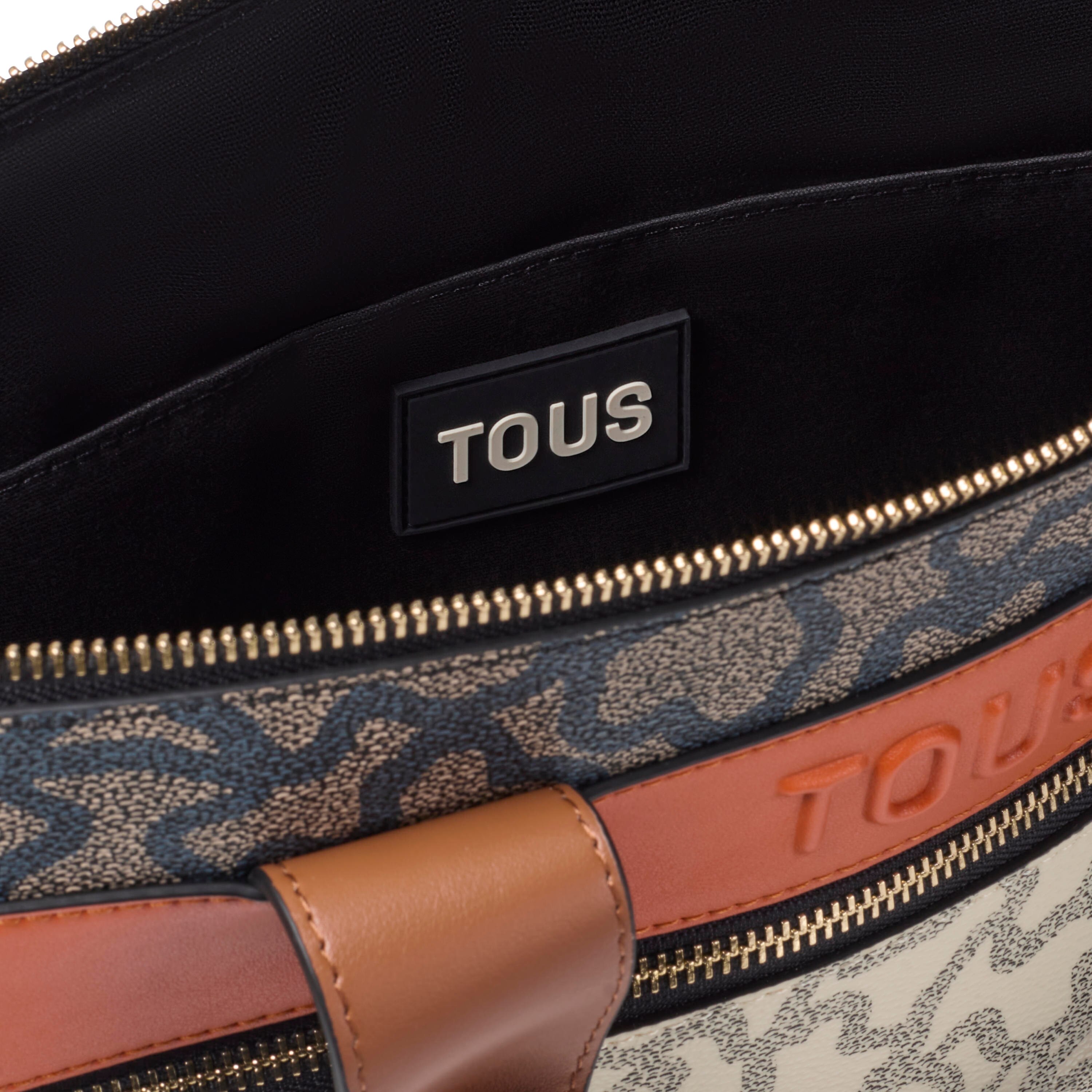 Kaos Icon beige and black Briefcase