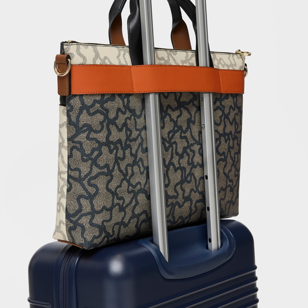 Kaos Icon beige and black Briefcase