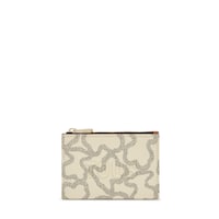 Monedero tarjetero beige Kaos Icon