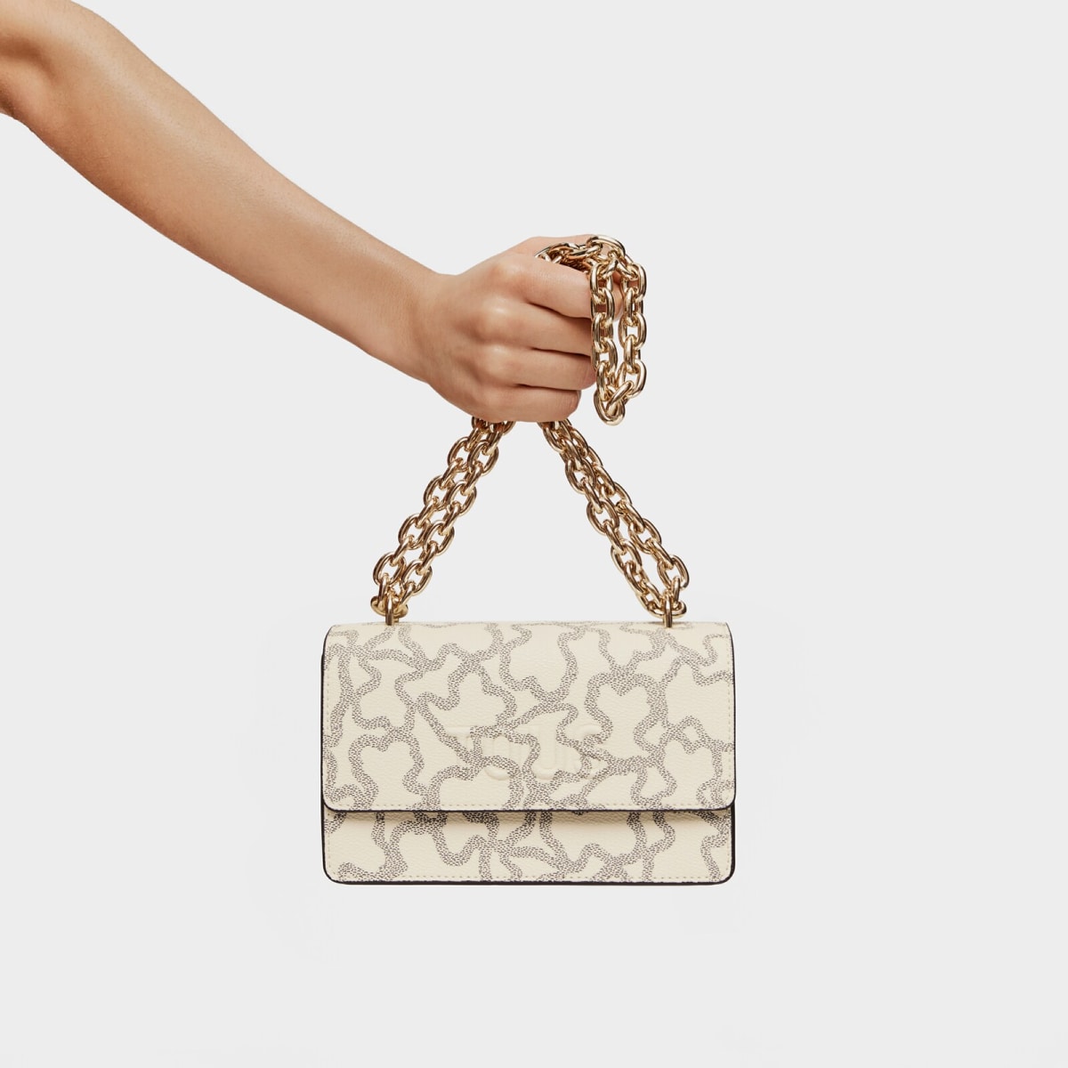 Tous - Bandolera Pequeña Solapa Beige Kaos Icon - Beige