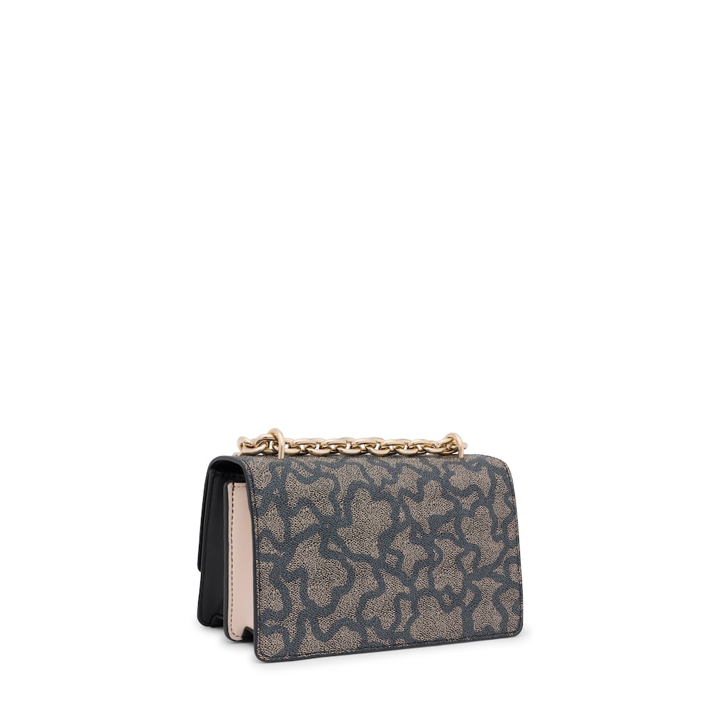 Kaos Icon small black Crossbody bag with flap