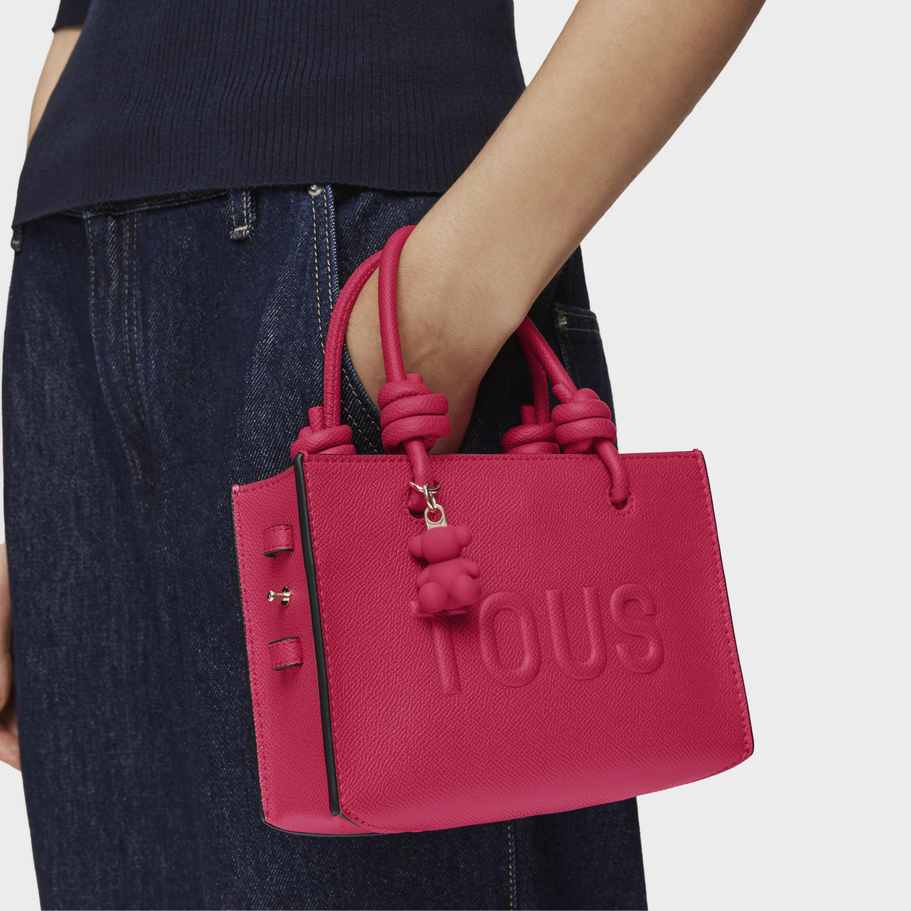 Fuchsia-colored horizontal Minibag TOUS La Rue New