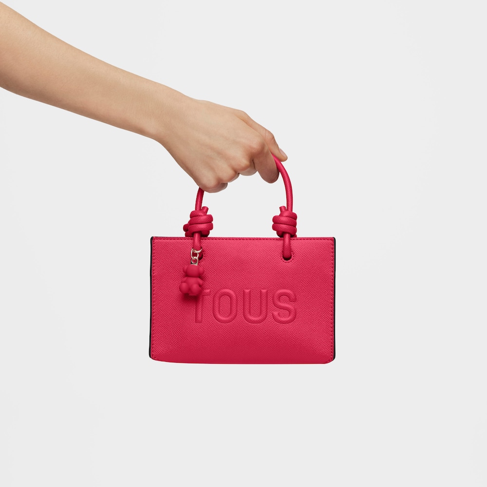 Fuchsia-colored horizontal Minibag TOUS La Rue New