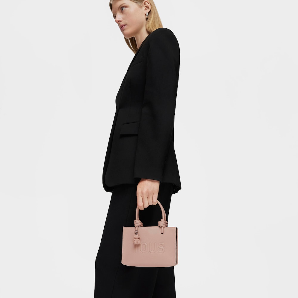 Podlouhl&aacute; Mini ta&scaron;ka TOUS La Rue New &scaron;edohněd&eacute; barvy