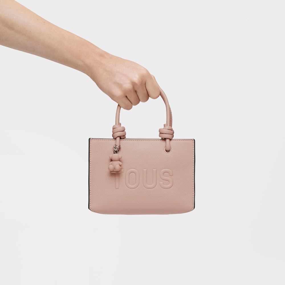 Taupe-colored horizontal Minibag TOUS La Rue New