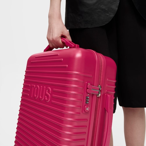 Fuchsia-colored Suitcase TOUS Travel