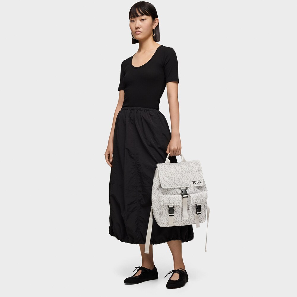 Mochila branca Kaos Mini Puffy Soft