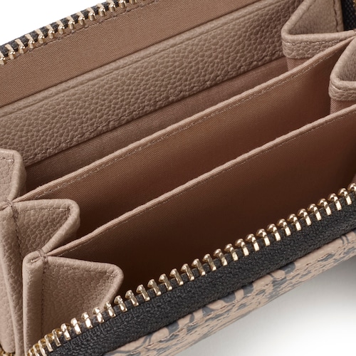 Taupe Change purse-cardholder Kaos Mini Evolution New