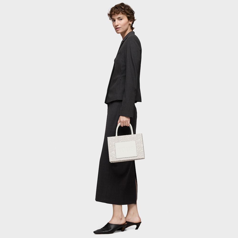 Shopper mediano Amaya gris claro Kaos Mini Evolution New image number 4