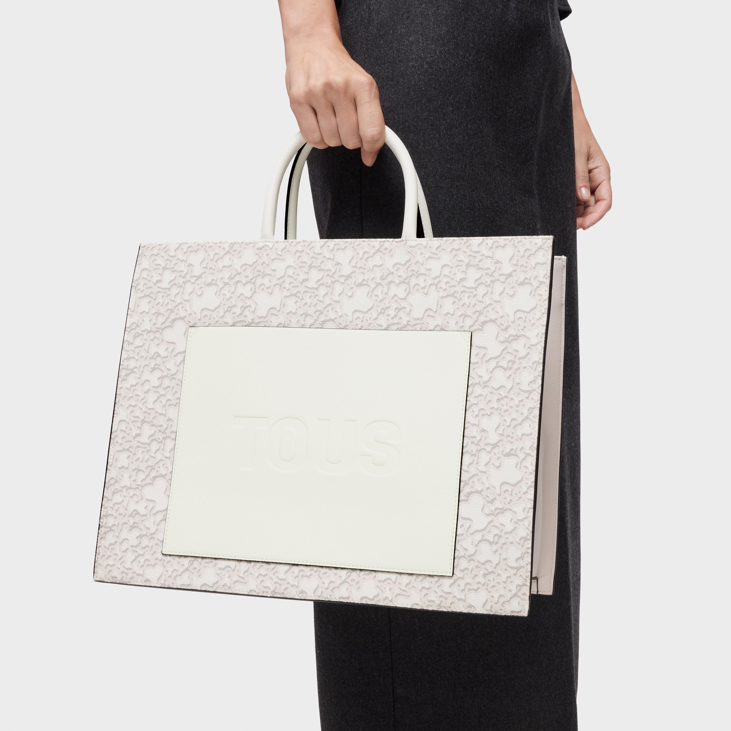 Large light gray Amaya Shopping bag Kaos Mini Evolution New