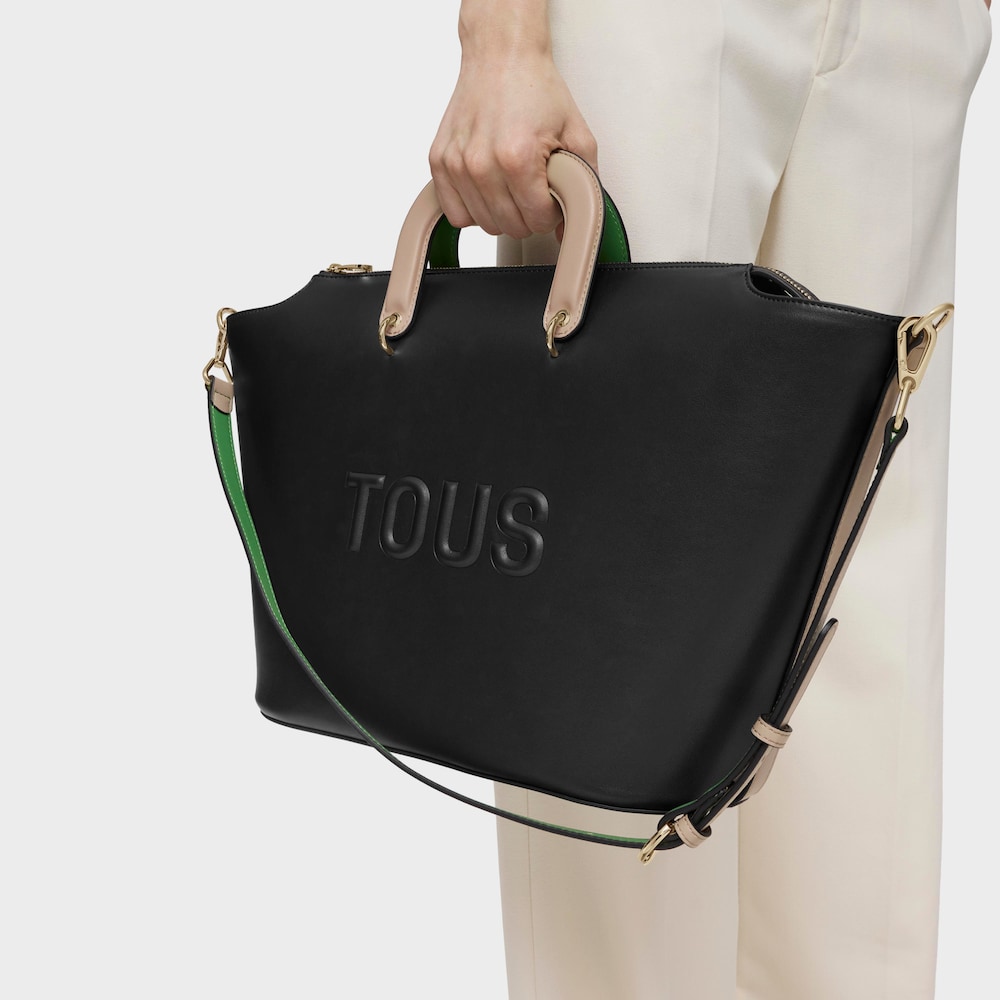 Large black Tote bag TOUS Helen