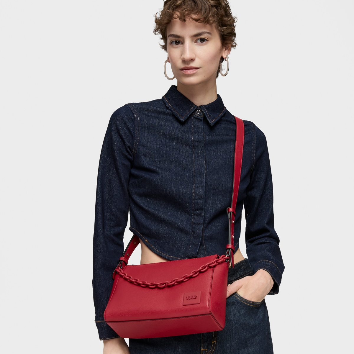 Medium red Crossbody bag TOUS Amanda