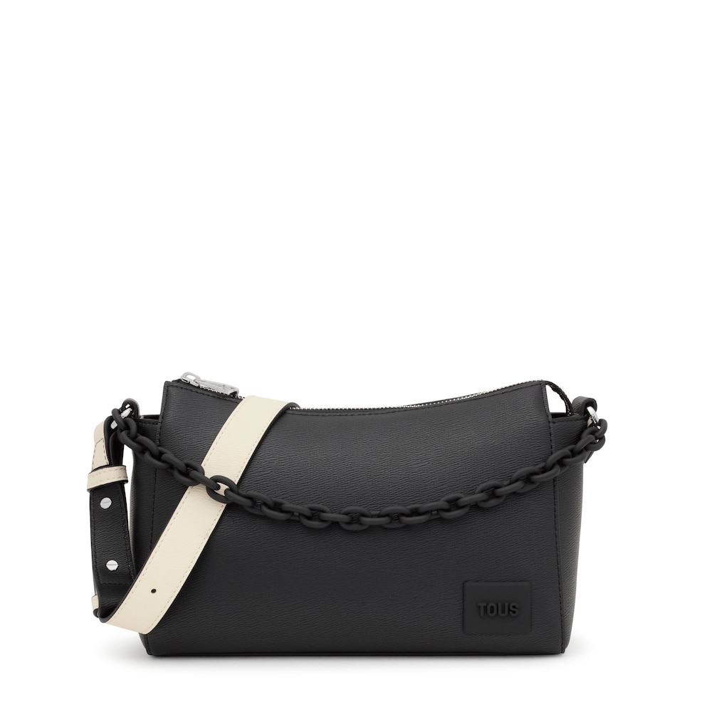 Medium beige and black Crossbody bag TOUS Amanda image number 0