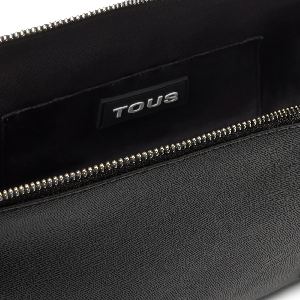 Medium beige and black Crossbody bag TOUS Amanda image number 2