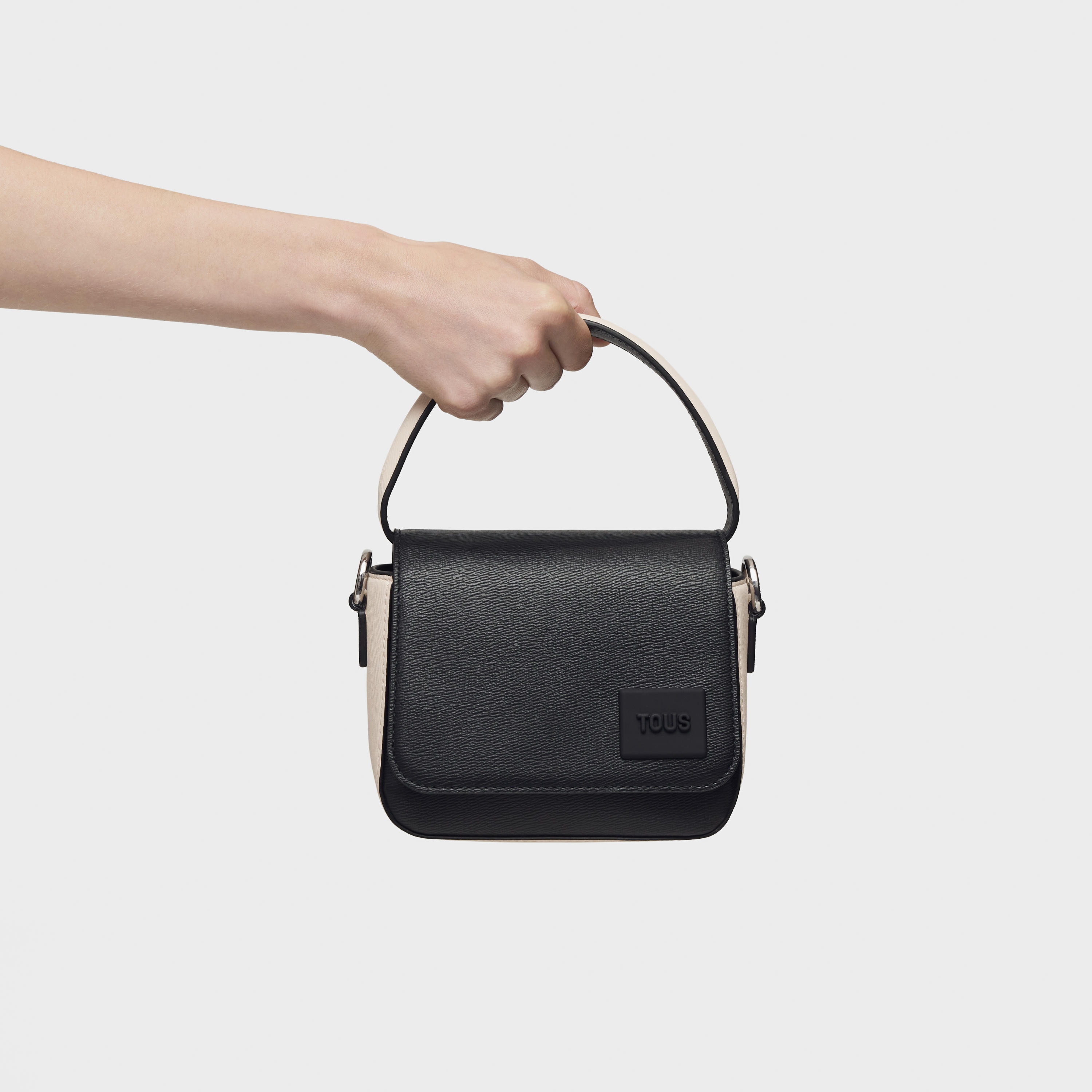 Small black and beige Crossbody bag TOUS Amanda